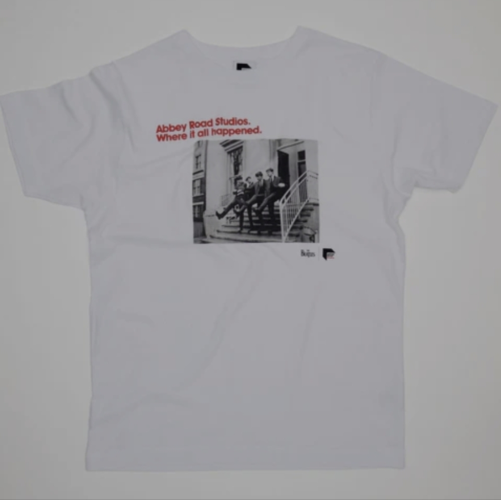NWT The Beatles White Graphic T-Shirt